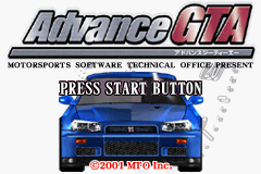 Advance GTA title screen for GameBoy Advance